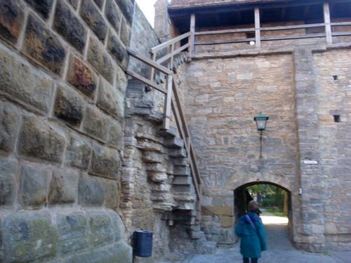 The guard tower climb.